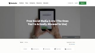 
                            13. Free Social Media Icons (The Ones You're Actually Allowed to Use)