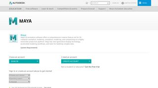 
                            3. Free Software for Students & Educators | Maya | Autodesk