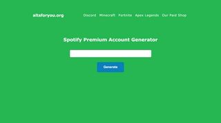 
                            4. Free Spotify Premium Account Generator