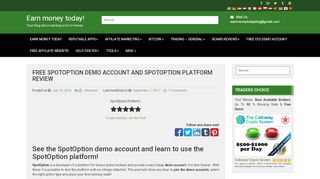 
                            4. Free SpotOption demo account and SpotOption platform review