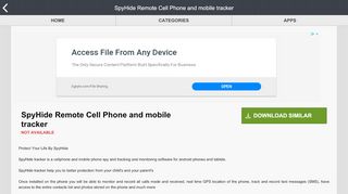 
                            12. Free SpyHide Remote Cell Phone and mobile tracker app not ...