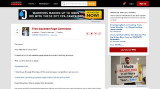 
                            7. Free Squeeze Page Generator | Warrior Forum - The #1 Digital ...