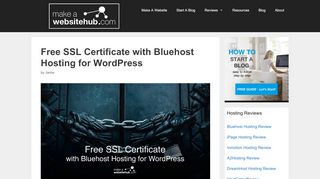 
                            7. Free SSL Certificate with Bluehost Hosting for WordPress - Make A ...