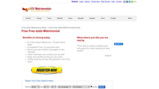 
                            7. Free State - 123-Matrimonials.com