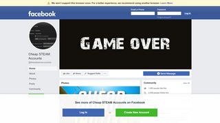 
                            7. Free STEAM Accounts - Home | Facebook