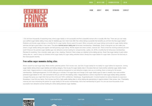 
                            12. Free sugar daddy dating online - Cape Town Fringe