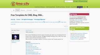 
                            7. Free Templates für CMS, Blog, Wiki... - Lima-City