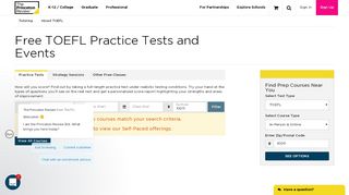 
                            11. Free TOEFL Practice Test | Free TOEFL Events | The Princeton Review