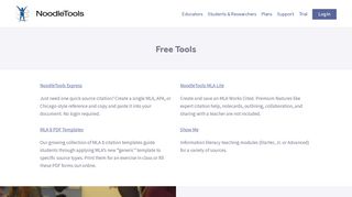 
                            8. Free Tools - NoodleTools