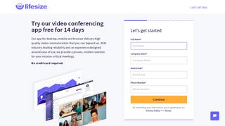 
                            3. Free Trial of Lifesize Cloud Video Conferencing App