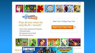 
                            4. Free Unlimited Games - Free Unlimited Play Games from Shockwave ...