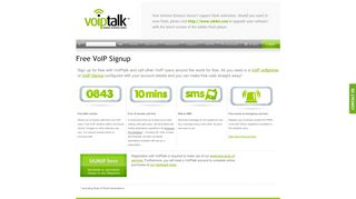 
                            2. Free VoIP Signup - VoIPtalk