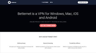 
                            1. Free VPN Service by Betternet | VPN for Windows, Mac, iOS and Android