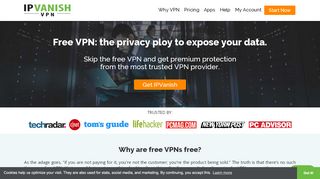 
                            1. Free VPN vs. Paid VPN - IPVanish VPN