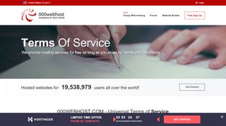 
                            11. Free web host Terms of Service - 000Webhost