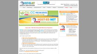 
                            6. FREE Web Hosting AND FREE Domain Registration - Host-ed.NET