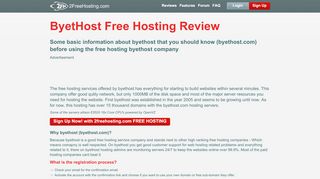 
                            7. Free Web Hosting - byethost reviews