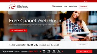 
                            13. Free web hosting with cPanel. Order Free cPanel hosting - 000Webhost
