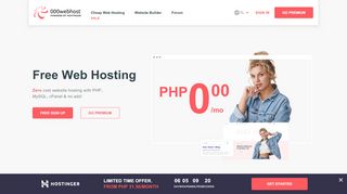 
                            2. Free Web Hosting with PHP, MySQL and cPanel, No Ads - 000Webhost