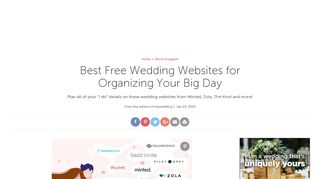 
                            7. Free Wedding Websites | Wedding Planning Tools | mywedding.com