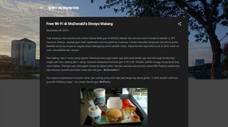 
                            10. Free Wi-Fi di McDonald's Dinoyo Malang - ripribro - my blog my story