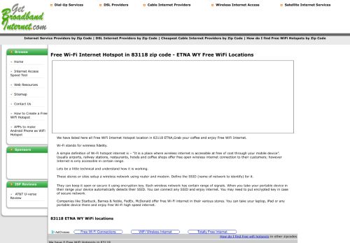 
                            6. Free Wi-Fi Internet Hotspot in 83118 zip code - ETNA Free WiFi ...