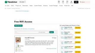 
                            8. Free WiFi Access - Sri Lanka Forum - TripAdvisor