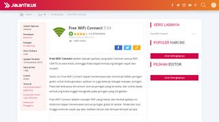 
                            3. Free WiFi Connect 3.04 - JalanTikus.com