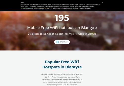 
                            8. ▷ Free WiFi Hotspots in Blantyre | Wiman