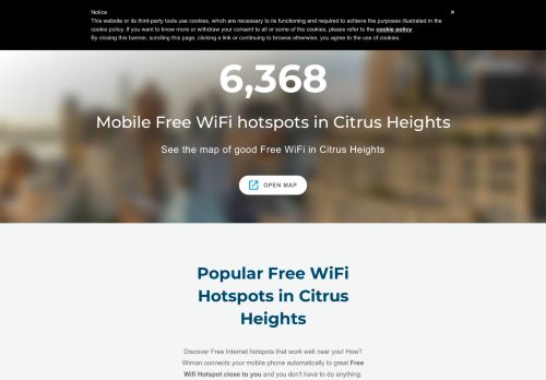 
                            8. ▷ Free WiFi Hotspots in Citrus Heights | Wiman