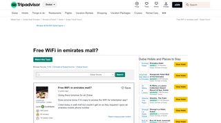 
                            7. Free WiFi in emirates mall? - Dubai Forum - TripAdvisor