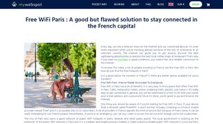 
                            4. Free WiFi Paris: A good but flawed solution to stay connected in Paris