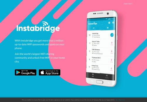 
                            7. Free WiFi Password - Instabridge App