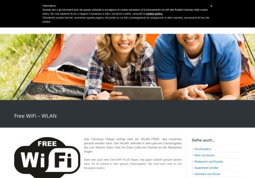 
                            3. Free WiFi - WLAN - Camping Capo Ferrato