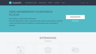 
                            4. Free WordPress Membership Plugin by Supsystic