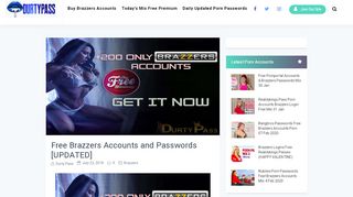 
                            7. Free Working Brazzers Accounts and passwords (the best new fresh ...