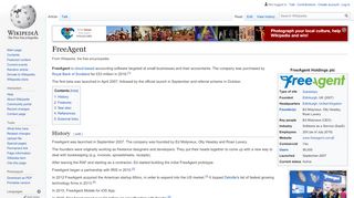 
                            8. FreeAgent - Wikipedia