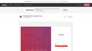 
                            10. Freebie Sketch: Login Screen by Elvis Canziba | Dribbble | Dribbble