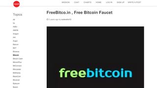 
                            6. FreeBitco.in , Free Bitcoin Faucet • Newbium