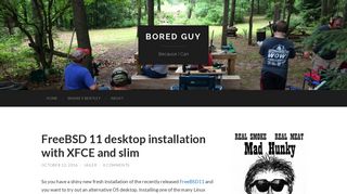 
                            6. FreeBSD 11 desktop installation with XFCE and slim – Bored Guy