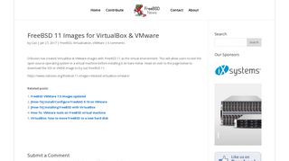 
                            9. FreeBSD 11 Images for VirtualBox & VMware - FreeBSDNews.com