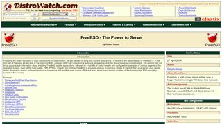 
                            11. FreeBSD - DistroWatch.com: Put the fun back into computing. Use ...