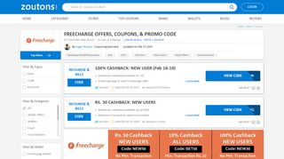 
                            7. Freecharge Offers, Promo Codes & Coupons| (Feb 23-24): ...