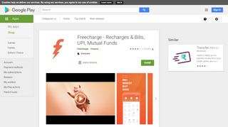 
                            10. FreeCharge - Recharges, Bill Payments, UPI - Apps on Google Play