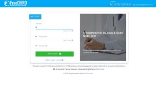
                            7. FreeChiro - Secure Log in
