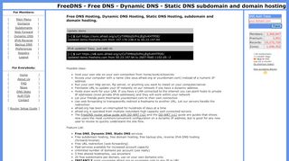 
                            13. FreeDNS - Free DNS - Dynamic DNS - Static DNS subdomain and ...