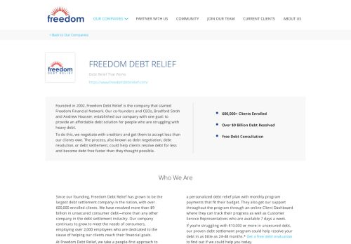 
                            4. Freedom Debt Relief | Freedom Financial Network