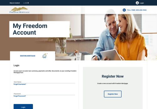 
                            12. Freedom Mortgage: My Freedom Account Login