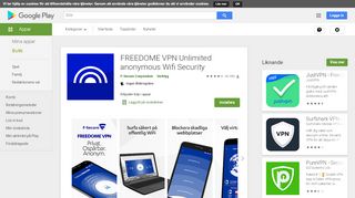 
                            13. FREEDOME VPN Unlimited anonymous Wifi Security – Appar på ...