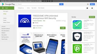 
                            11. FREEDOME VPN Unlimited anonymous Wifi Security – Apps i Google ...